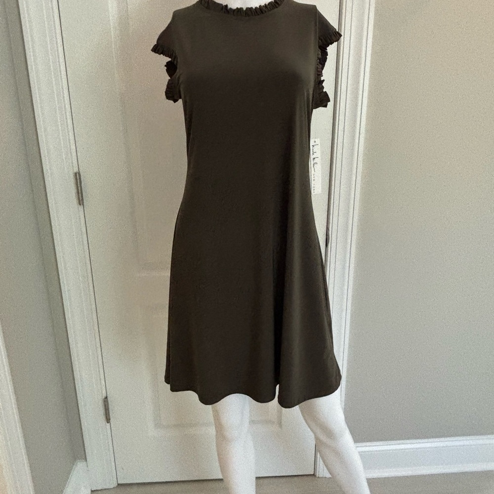 Olive Green Dress - Picture 5 of 5